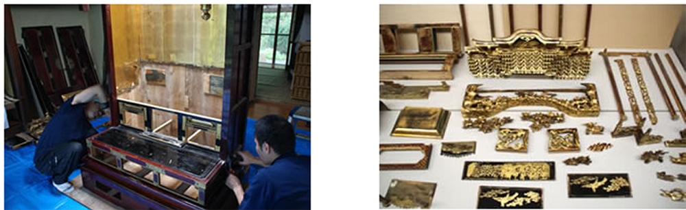 お仏壇の分解修理